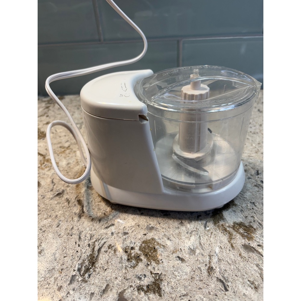 Proctor Silex 1.5 Cup Food Chopper White Electric Mini Food Processor 72500R
